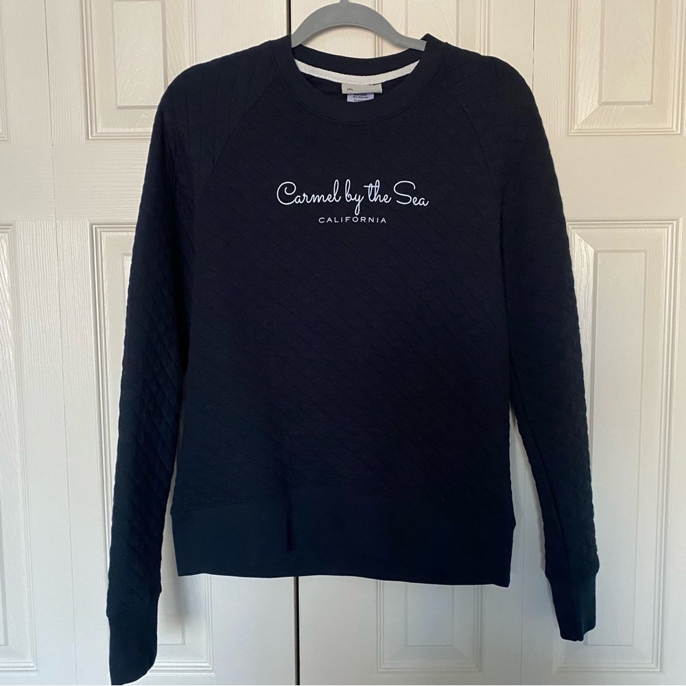 NWOT Artisan Quilted Sweatshirt Size Md Black